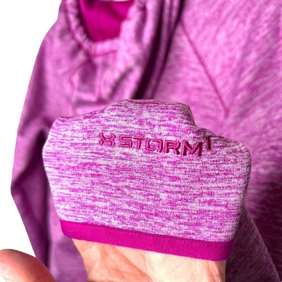 Under Armour Hooded Sweatshirt Storm AF Icon Hoodie Twist Size Extra Small - Picture 12 of 16